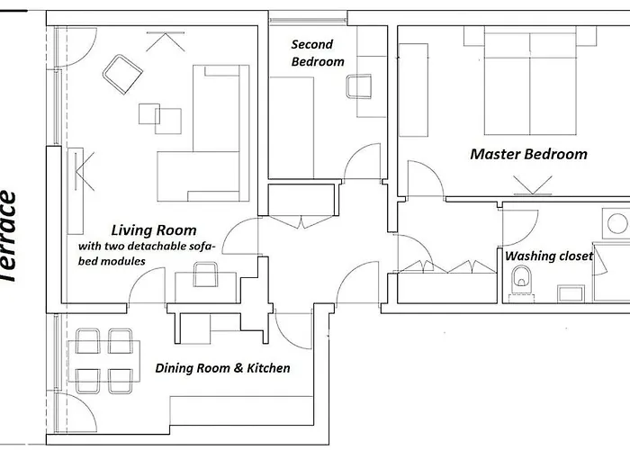 Apartment ☆beach Centar Large Stylish With Terrace